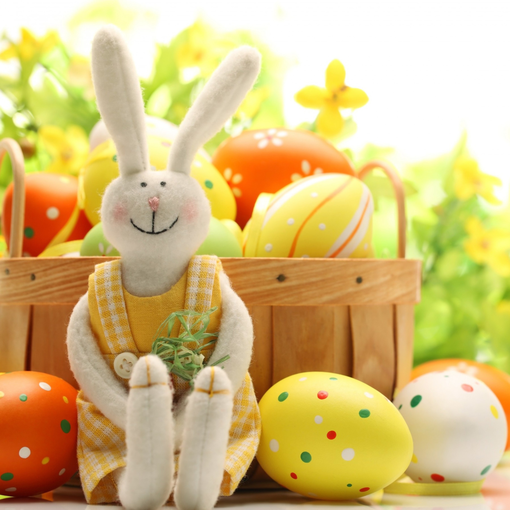 Fondo de pantalla Cute Easter Bunny 2048x2048
