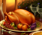Thanksgiving Feast wallpaper 176x144