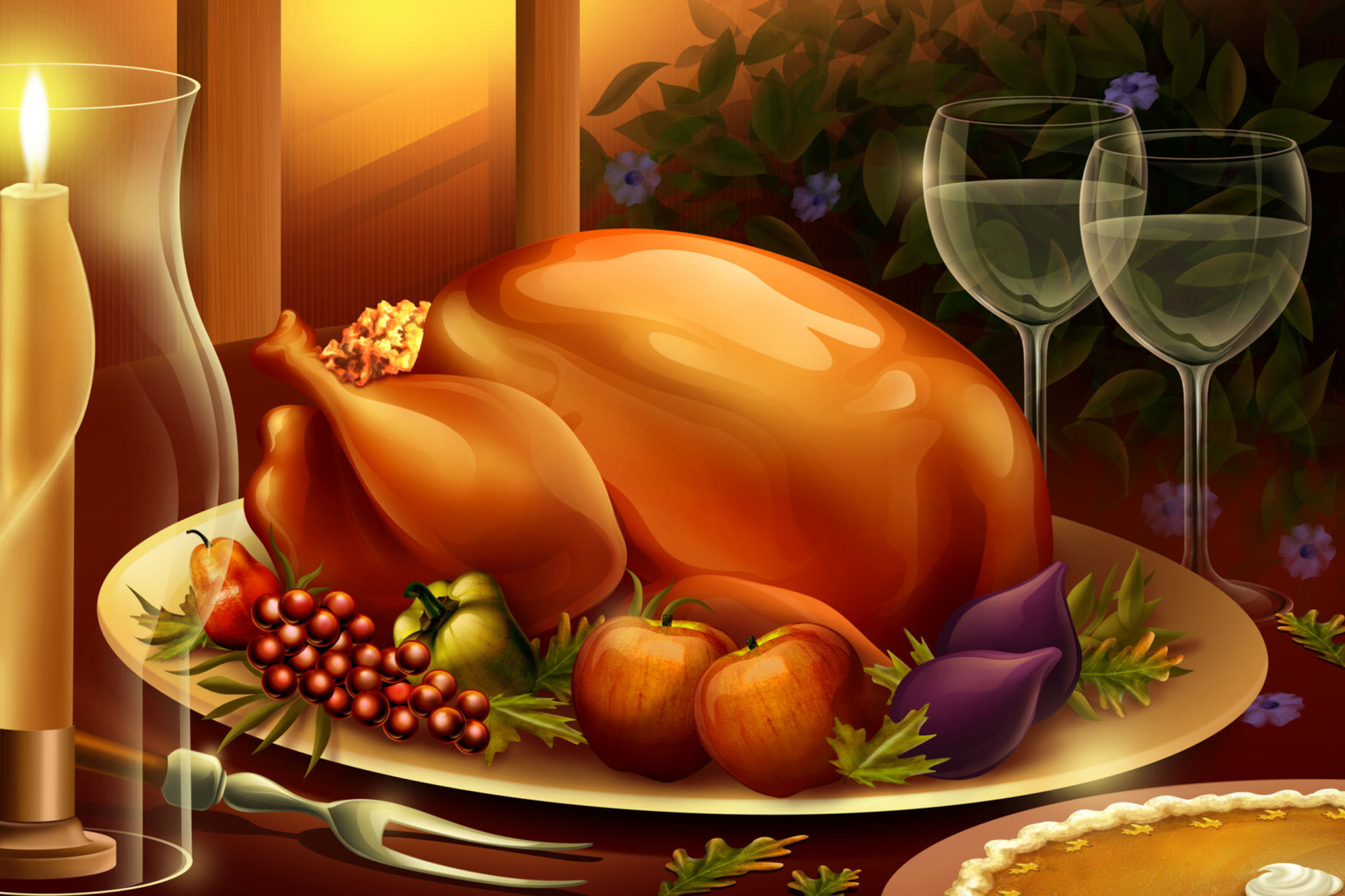 Fondo de pantalla Thanksgiving Feast 2880x1920