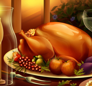 Kostenloses Thanksgiving Feast Wallpaper für iPad Air