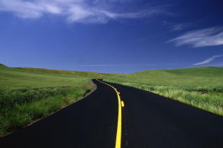 Road Landscape and Heaven - Obrázkek zdarma 