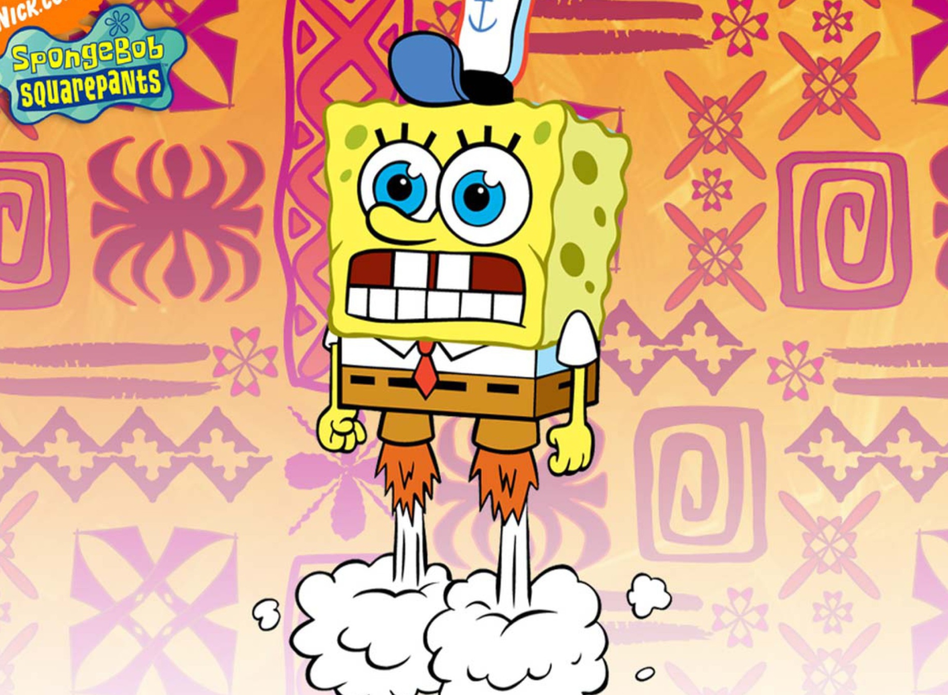 Das Spongebob Flying Wallpaper 1920x1408