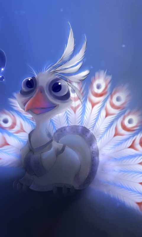 Screenshot №1 pro téma Cute Peacock 480x800