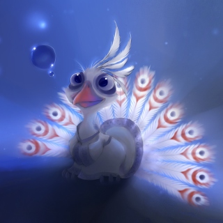 Cute Peacock - Obrázkek zdarma pro 128x128