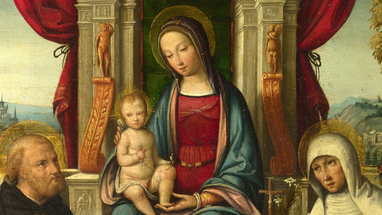 Sfondi St Dominic and Rosary 1600x900