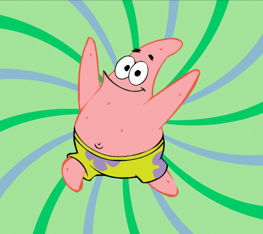 Fondo de pantalla Happy Patrick 1080x960