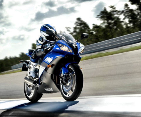 Das Yamaha R6 Superbike Wallpaper 480x400
