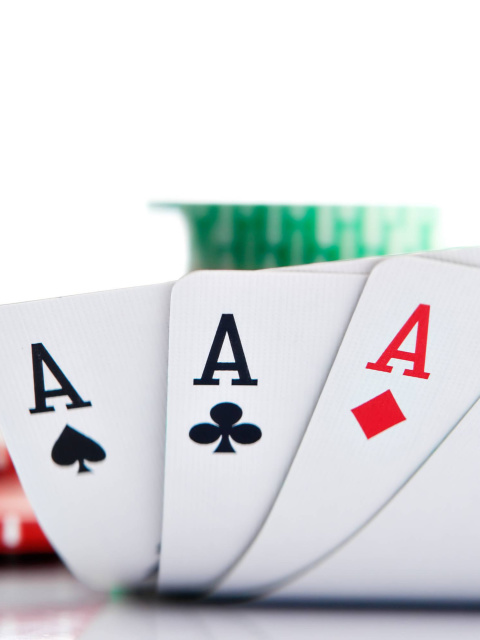 Das Poker Playing Cards Wallpaper 480x640