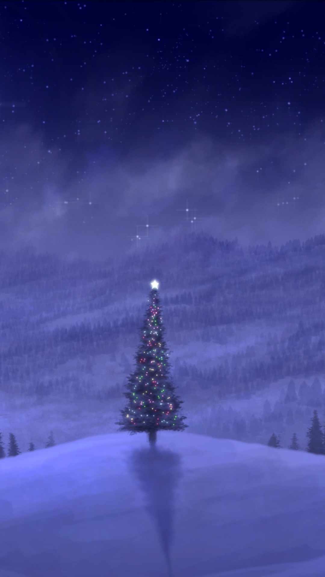 Das Christmas Tree Wallpaper 1080x1920