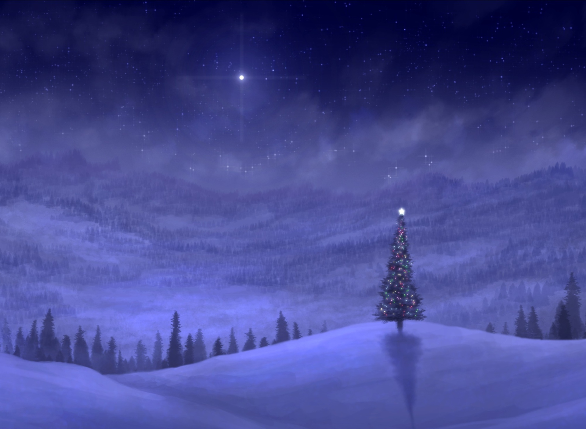 Das Christmas Tree Wallpaper 1920x1408