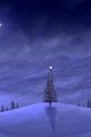 Fondo de pantalla Christmas Tree 320x480