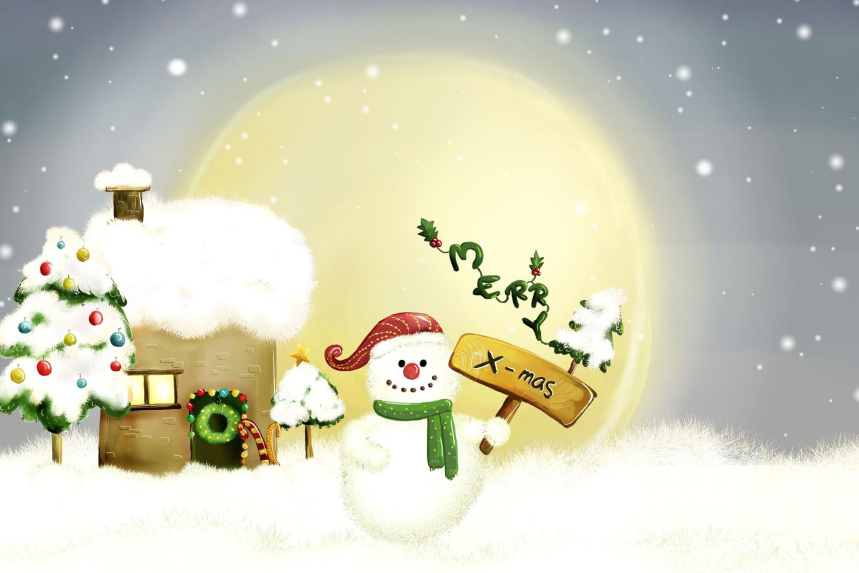 Screenshot №1 pro téma Merry Xmas 2880x1920