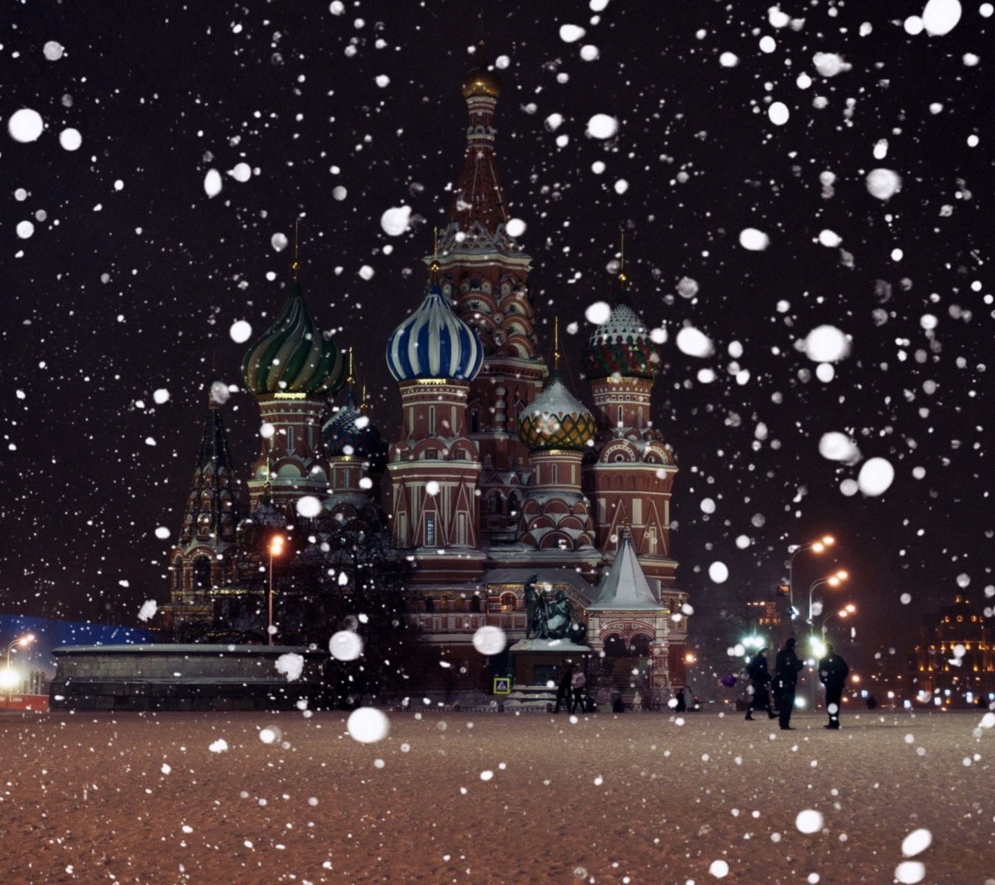 Das Red Square In Moscow Wallpaper 1440x1280