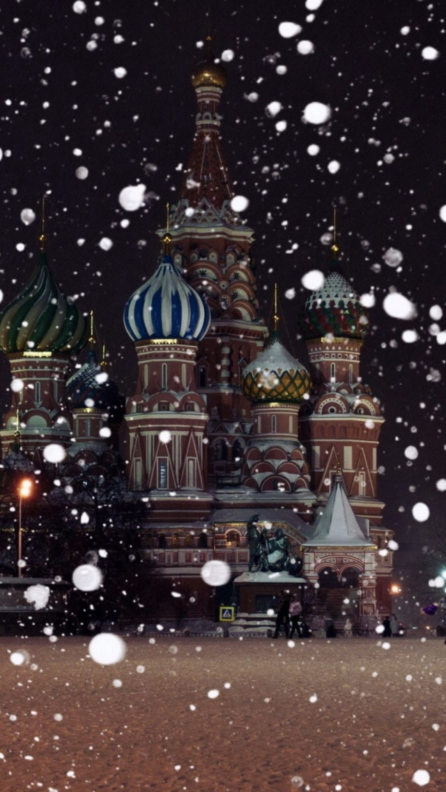 Das Red Square In Moscow Wallpaper 640x1136