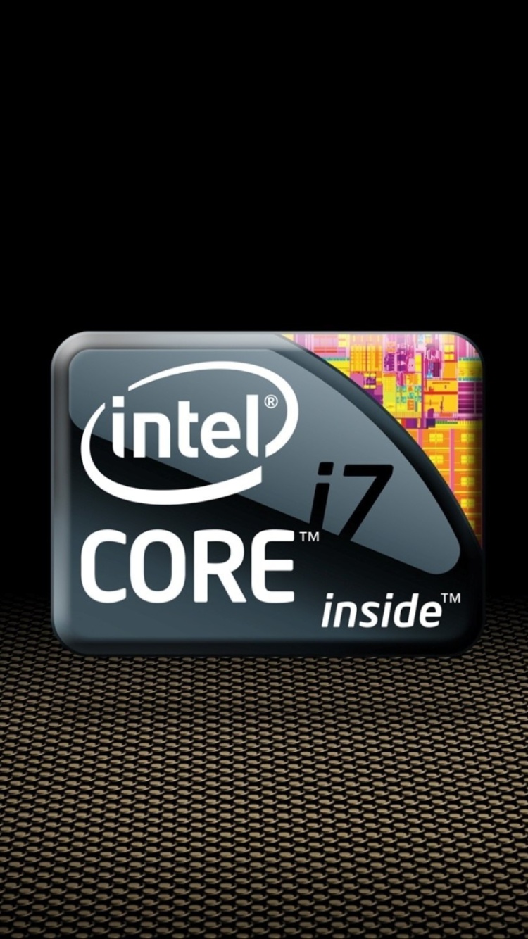 Das Intel Core i7 CPU Wallpaper 750x1334