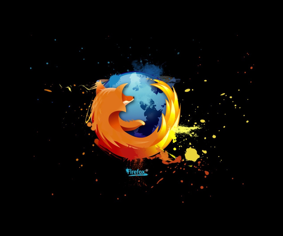 Das Firefox Logo Wallpaper 960x800