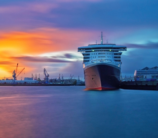 Big Ship In Port - Obrázkek zdarma pro 1024x1024