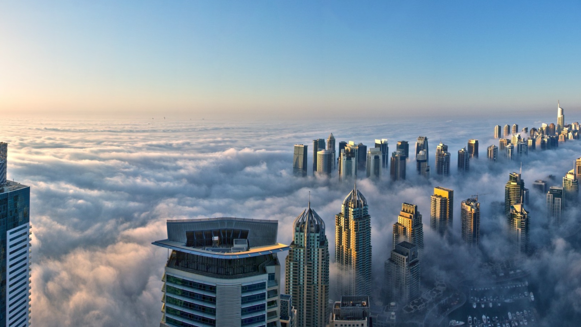 Das Dubai Observation Deck Wallpaper 1920x1080