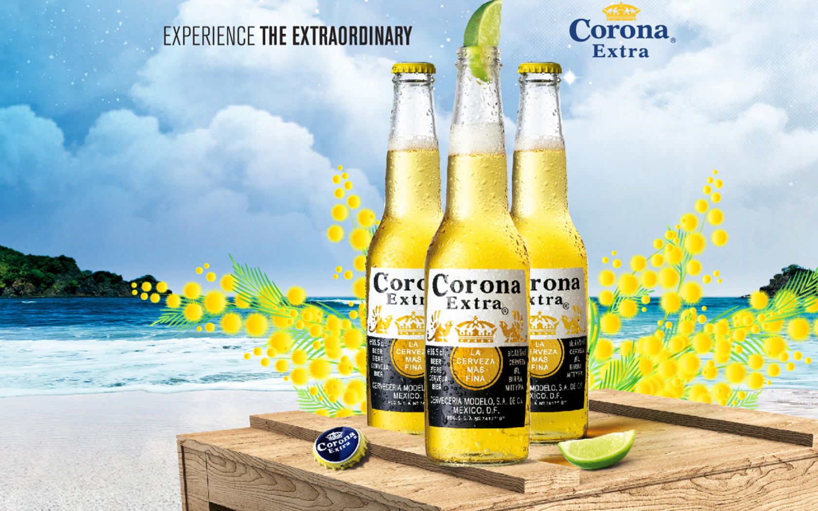 Das La Cerveza Corona Wallpaper 1680x1050