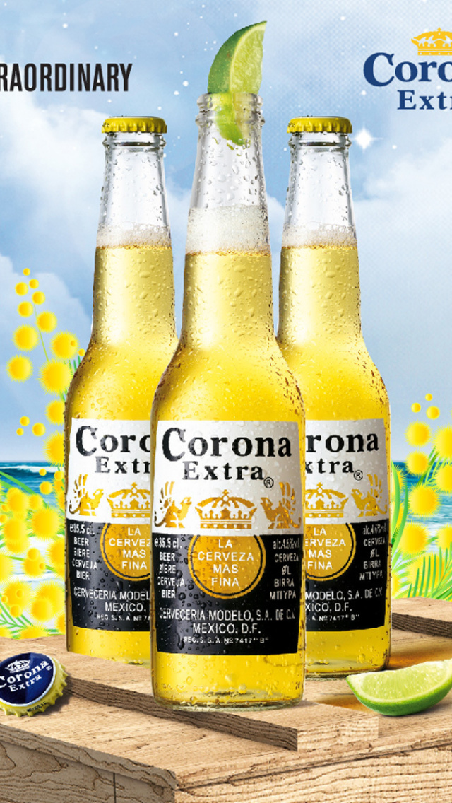Das La Cerveza Corona Wallpaper 640x1136