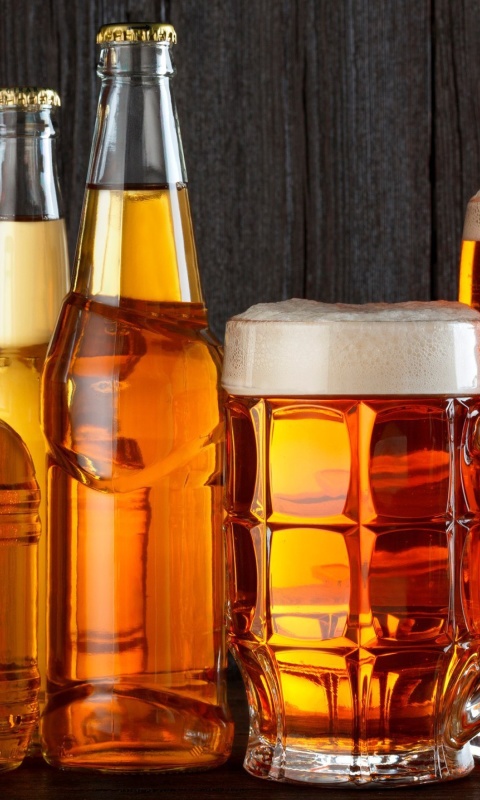 Das Best Beer in Glasses Wallpaper 480x800