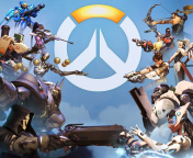 Sfondi Overwatch Shooter Game 176x144