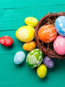 Fondo de pantalla Dyed easter eggs 132x176