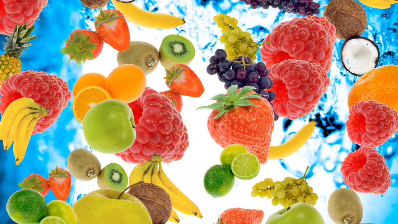 Screenshot №1 pro téma Berries And Fruits 1366x768