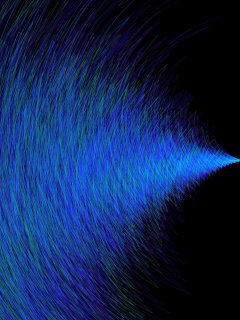 Blue stripes wallpaper 240x320