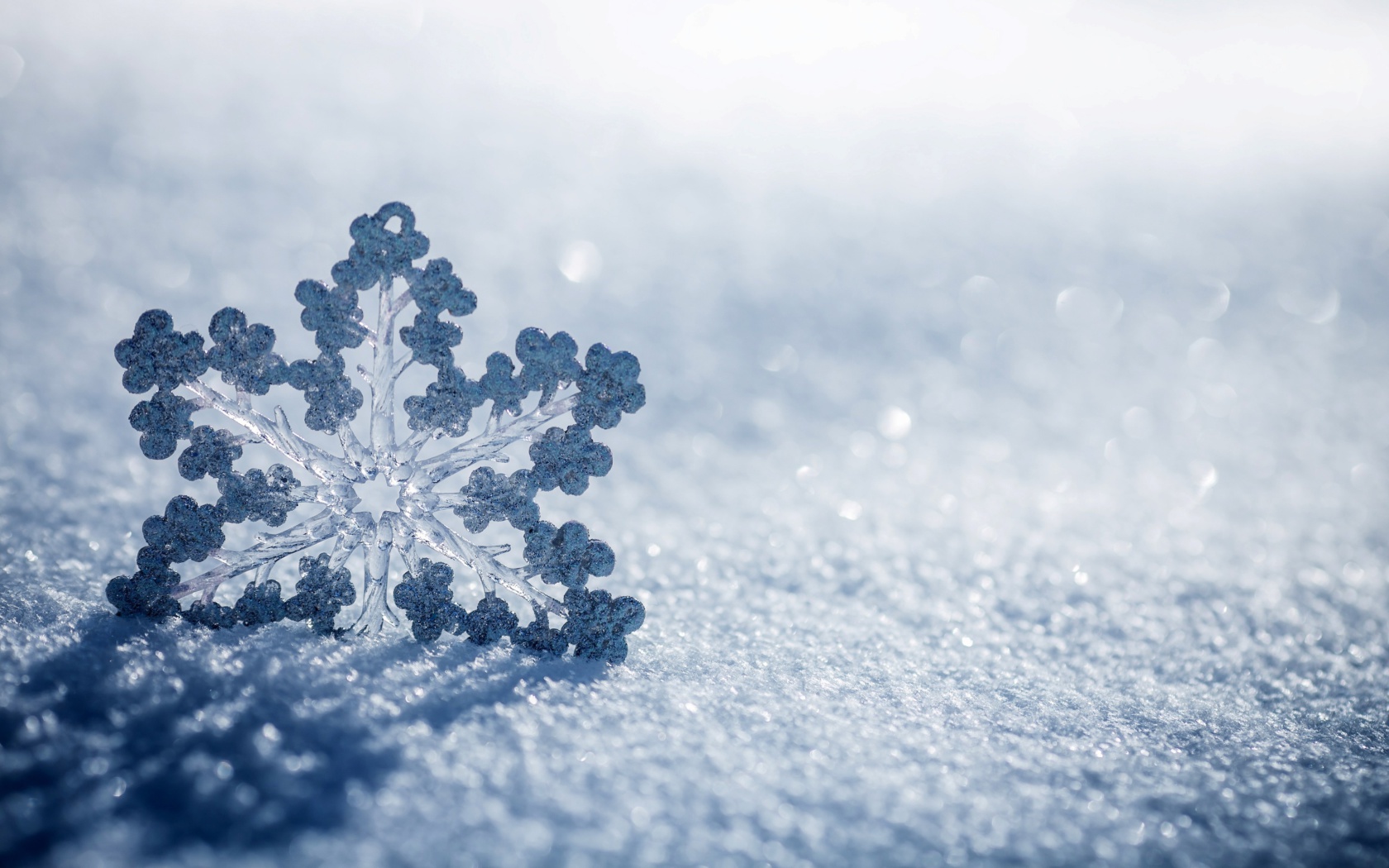 Das Snowflake Macro HD Wallpaper 1680x1050
