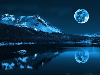 Moonlight Night wallpaper 320x240