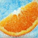 Screenshot №1 pro téma Orange In Water 128x128