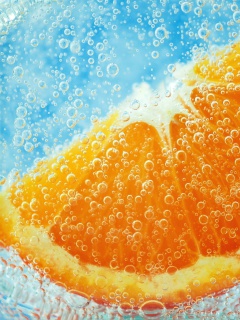 Screenshot №1 pro téma Orange In Water 240x320