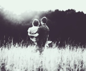 Couple In Love Monochrome screenshot #1 176x144