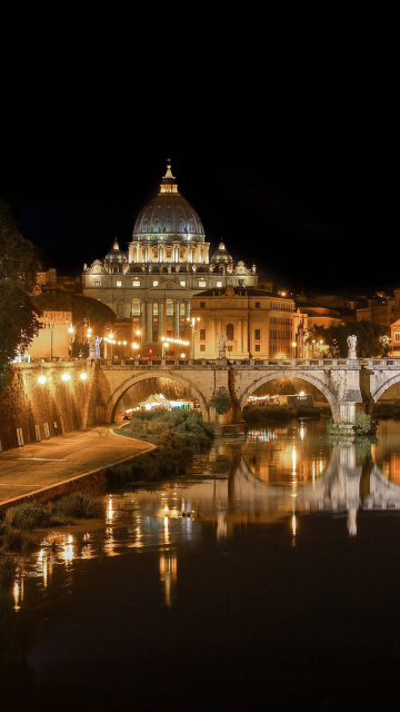 Das St Peters Square, Vatican City Wallpaper 360x640