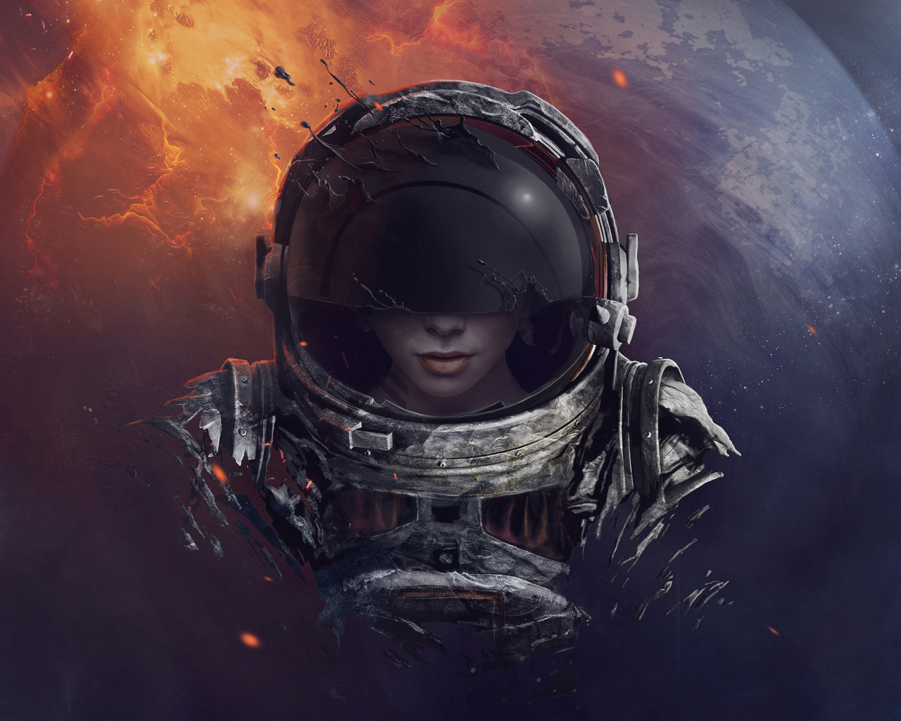 Sfondi Women in Space 1280x1024