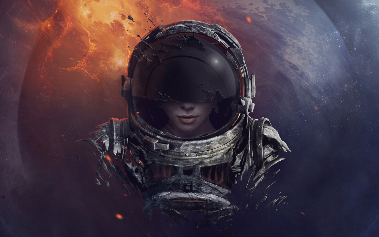 Screenshot №1 pro téma Women in Space 1440x900