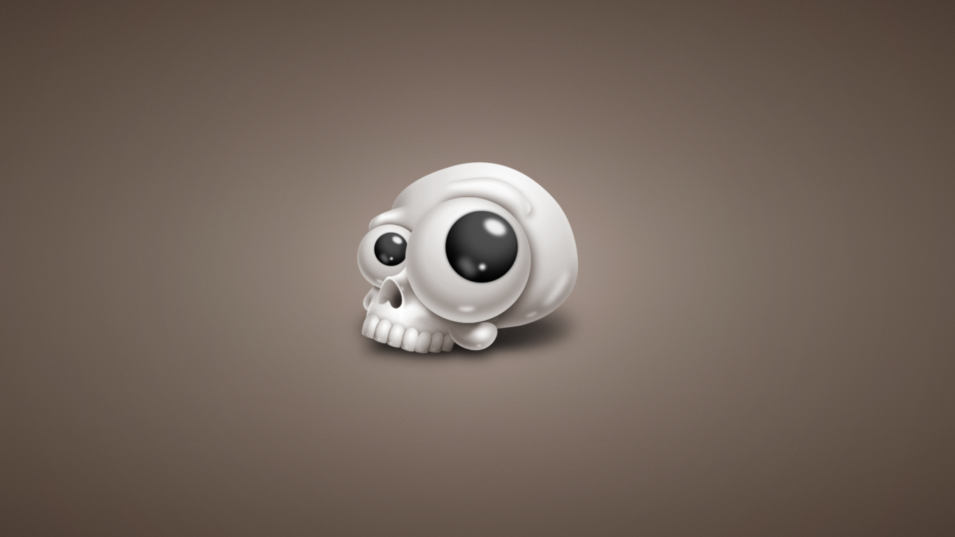 Screenshot №1 pro téma Funny Skull 1366x768