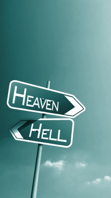 Обои Heaven Hell 360x640