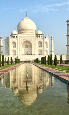 Fondo de pantalla Taj Mahal 240x400