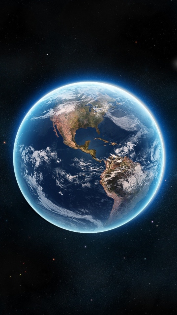 Fondo de pantalla Blue Earth 360x640