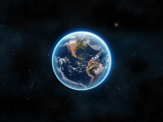 Screenshot №1 pro téma Blue Earth 640x480
