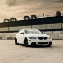 Das White Bmw Coupe Wallpaper 128x128