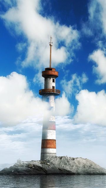 Screenshot №1 pro téma Lighthouse In Clouds 360x640