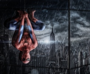 Screenshot №1 pro téma Spiderman Under Rain 176x144