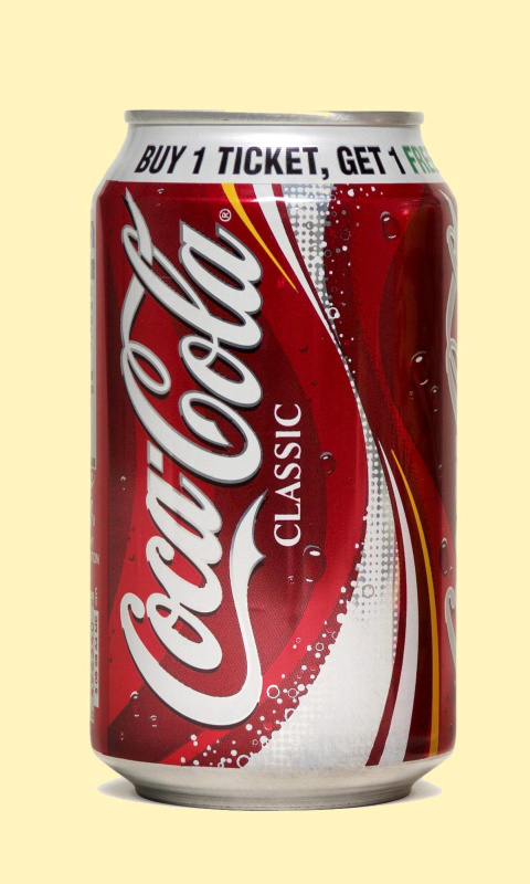 Fondo de pantalla Coca Cola Classic 480x800