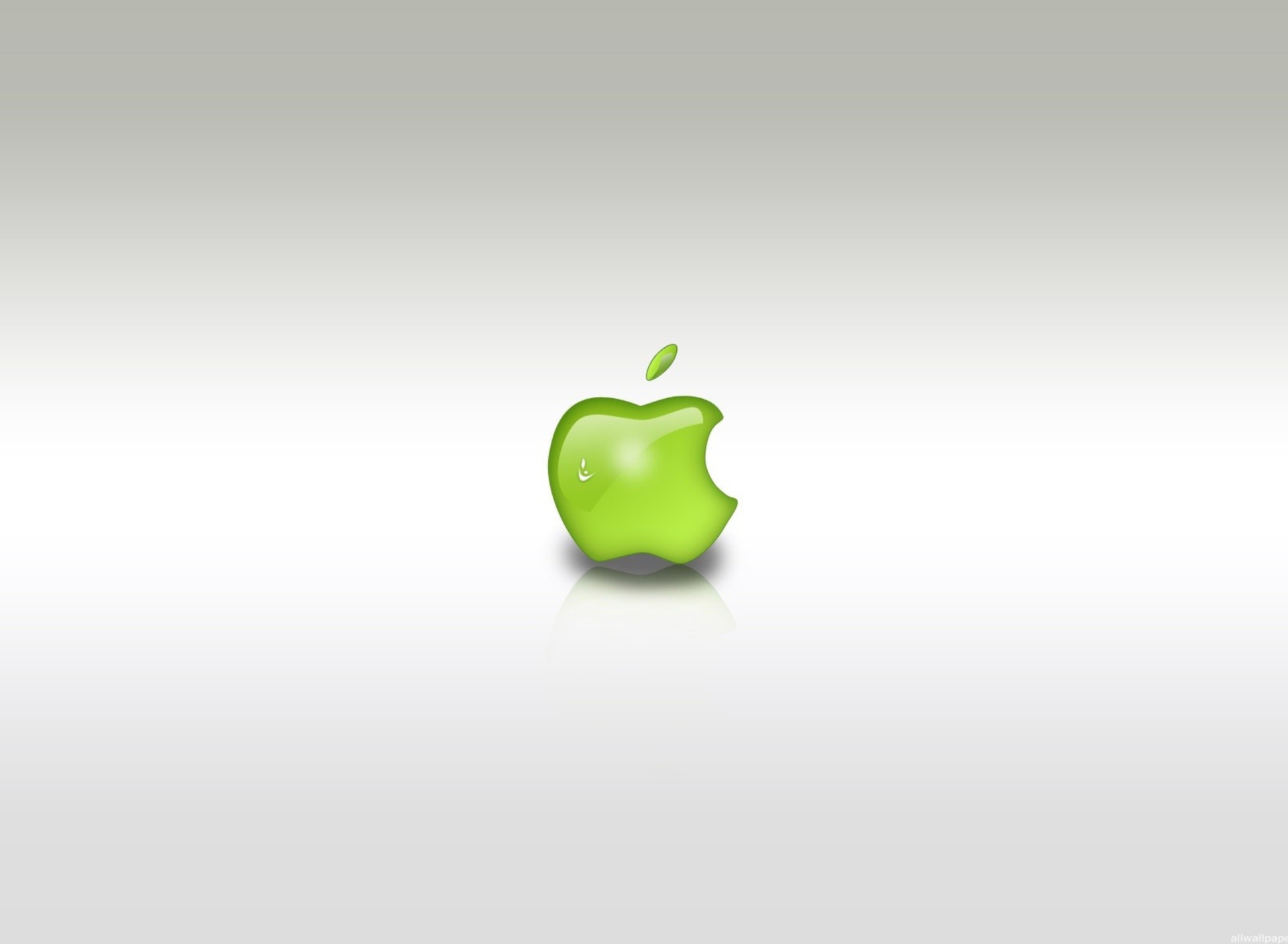 Fondo de pantalla Green Apple Logo 1920x1408