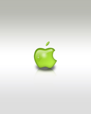 Green Apple Logo - Obrázkek zdarma pro 240x400