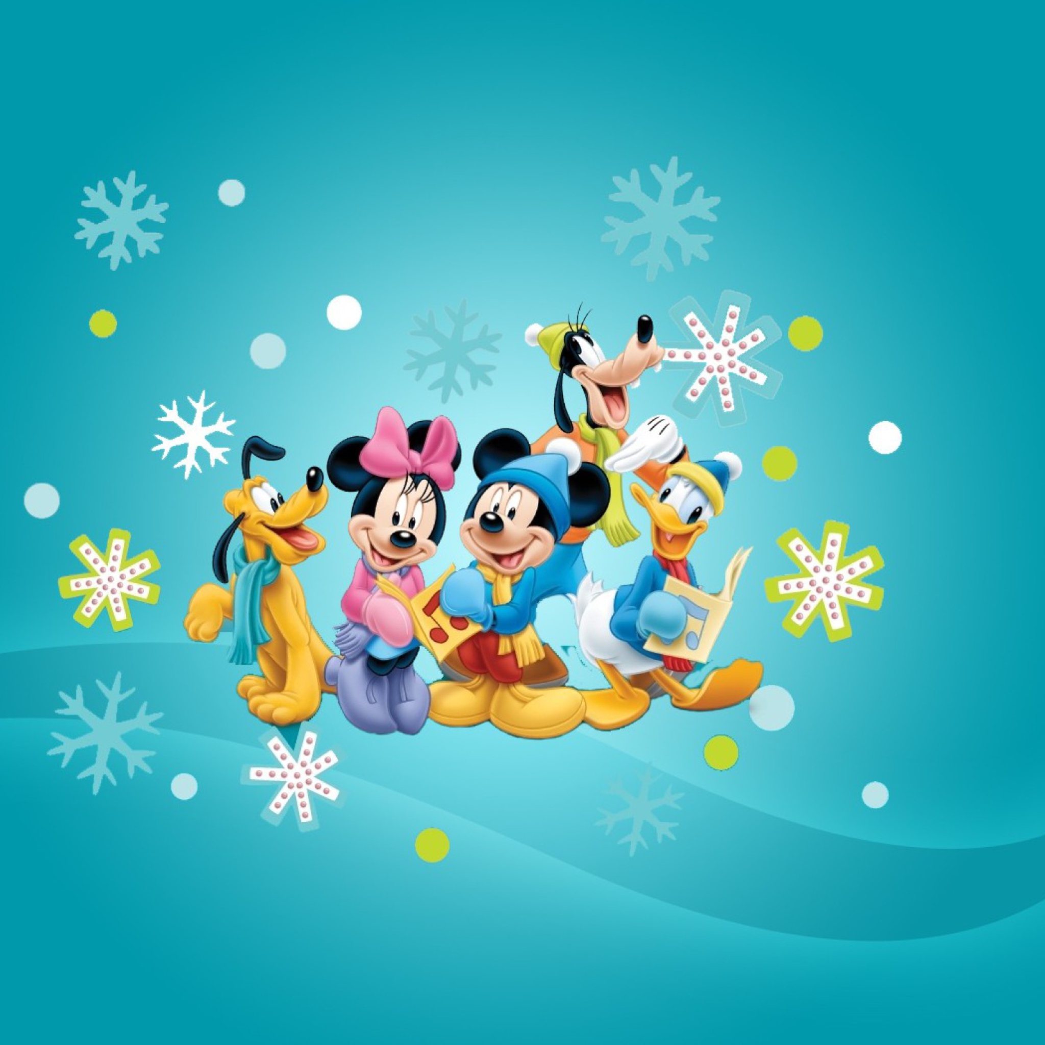 Das Mickey's Christmas Band Wallpaper 2048x2048