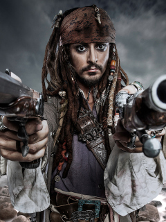 Fondo de pantalla Jack Sparrow 240x320